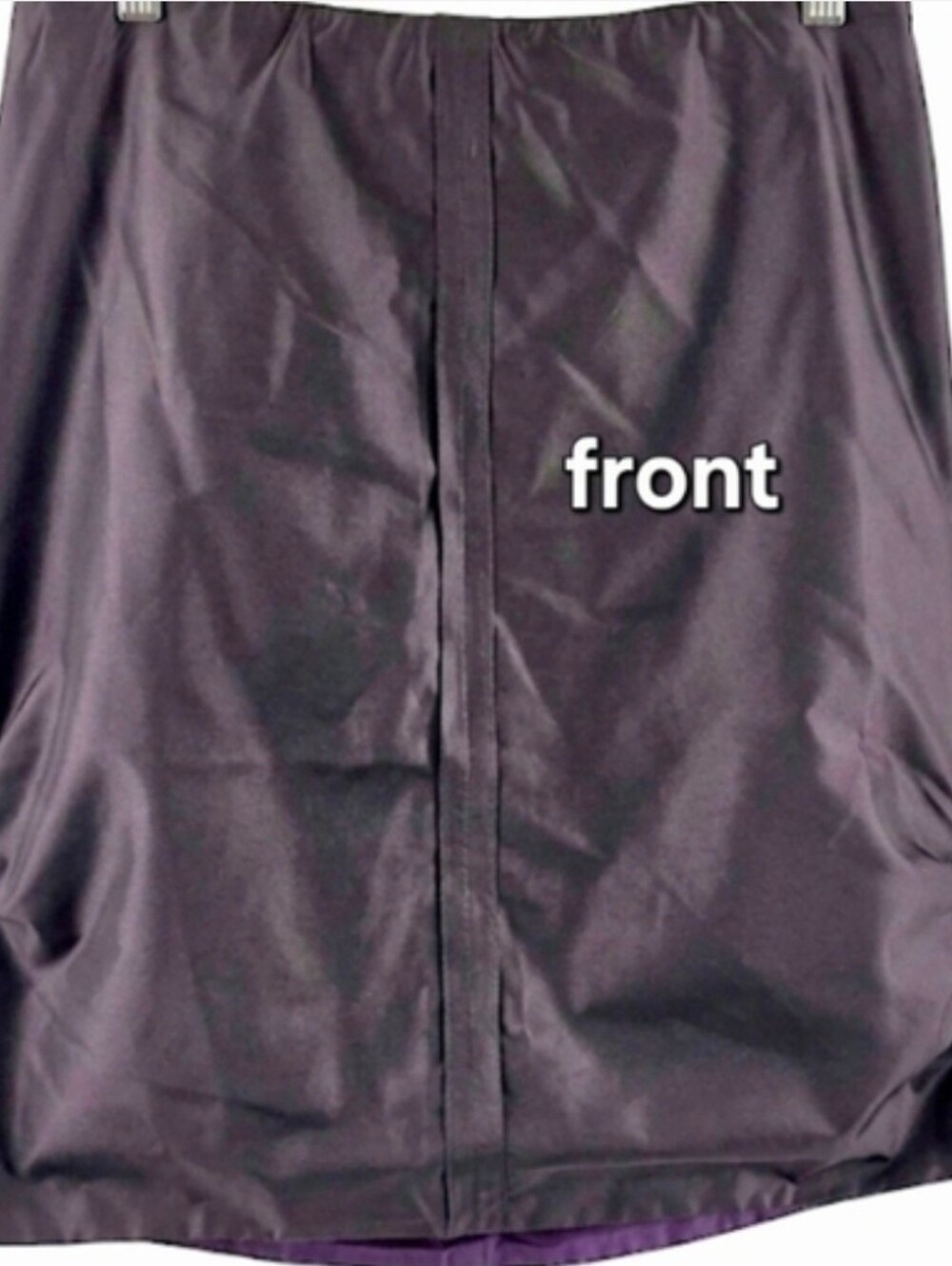 Satin Skirt, Eggplant Color